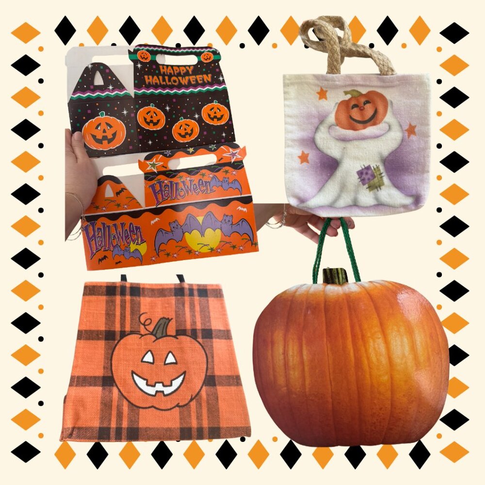 Set of 5 VTG Halloween Bags